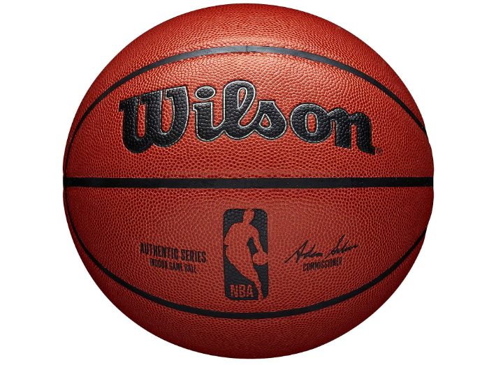Image of a Wilson NBA Authentic Series Basketball in action - designed for superior performance