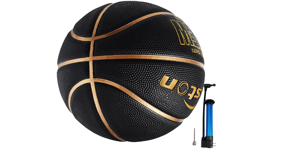 Senston 29.5'' Basketball Outdoor Indoor Rubber Basketball Ball 2